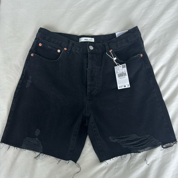 Mango High Waist Denim Shorts - Picture 2 of 5